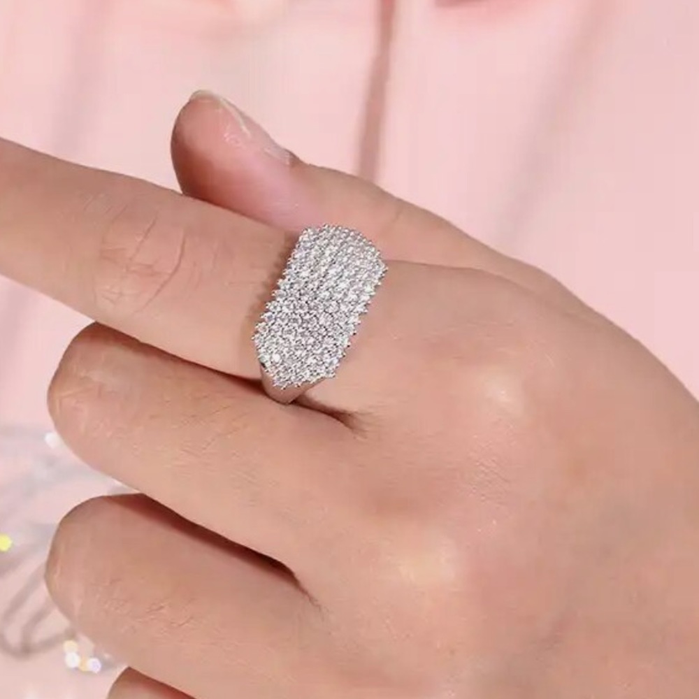 Cluster diamond statement ring - Picture 6 of 6